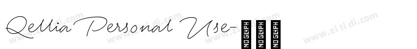 Qellia Personal Use字体转换